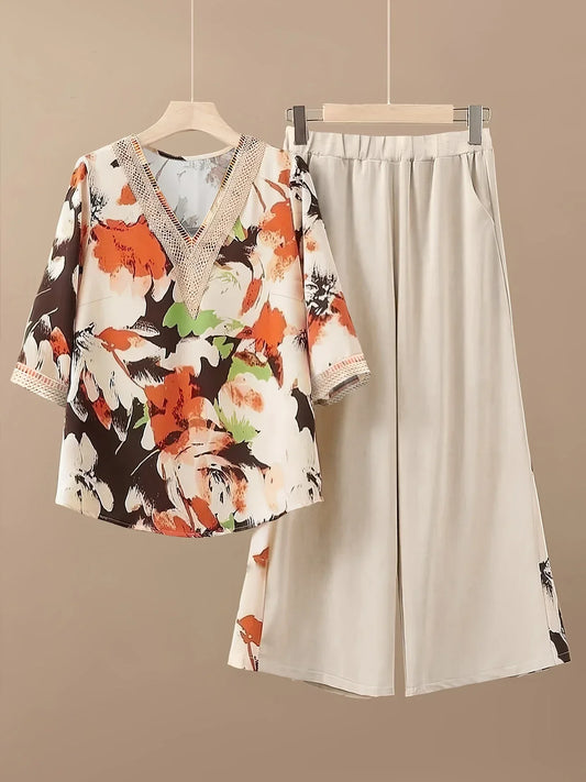 Chill Mode Co-Ord Set Half Sleeve T-shirt & Straight Leg Pant
