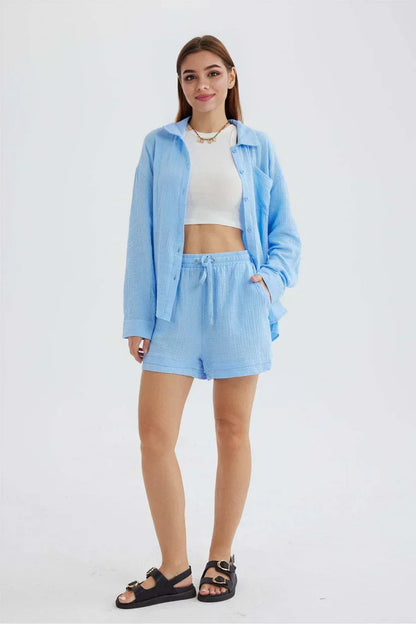 Ocean Haze – Handcrafted Cotton Set