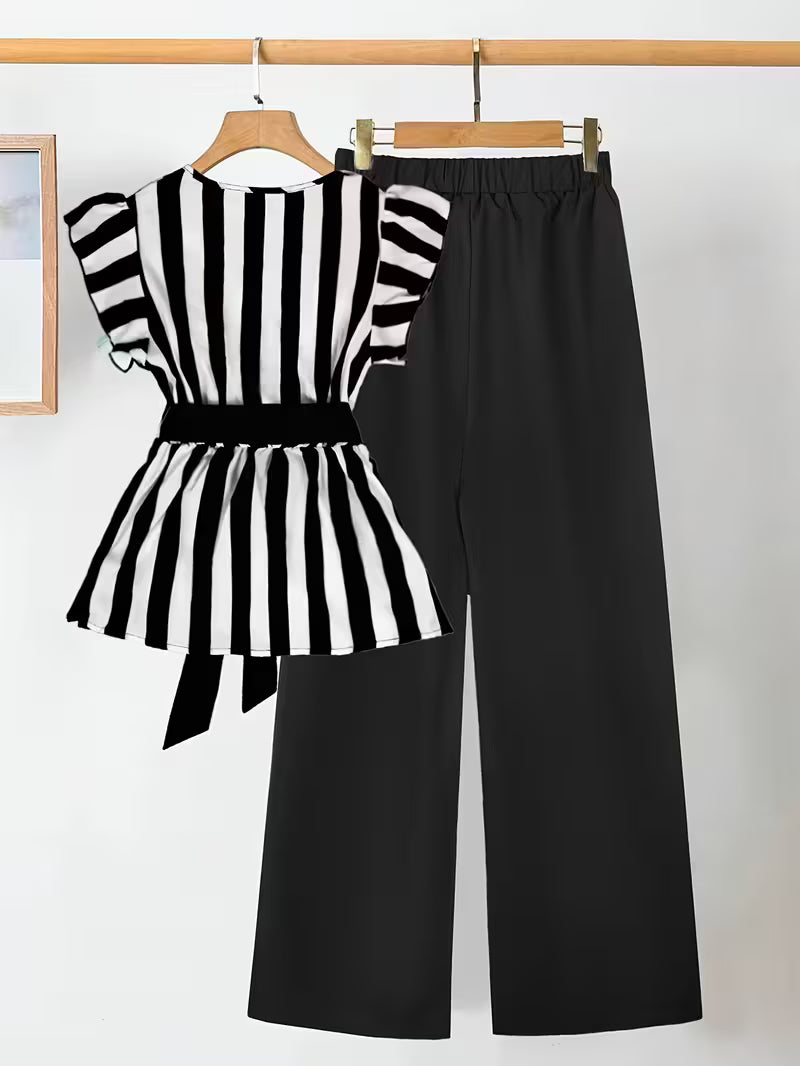 Luxe Scarlet V-Neck Co-Ord