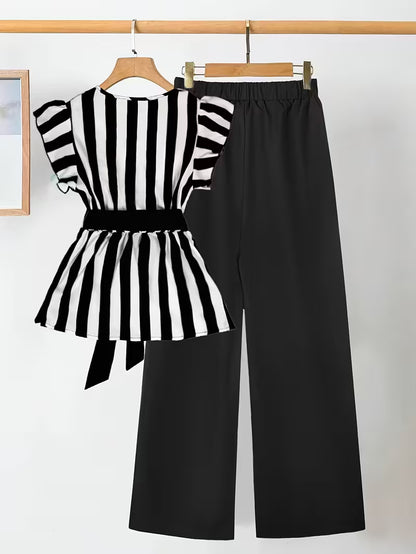 Luxe Scarlet V-Neck Co-Ord