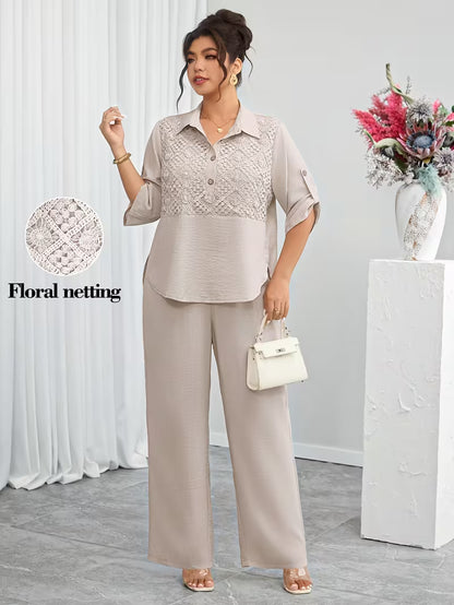 Elegant Lace Co-Ord Set