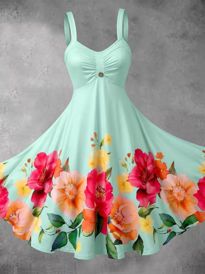 Elegant Lace Top & Floral Dress Set