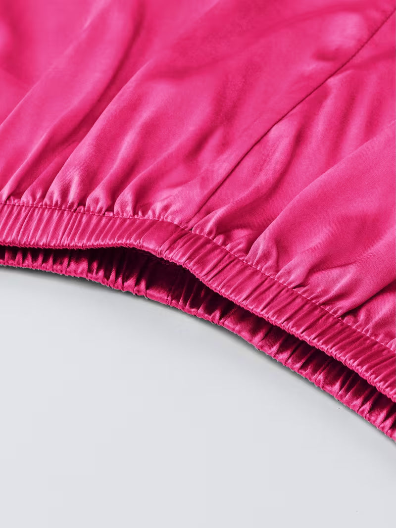 Women's Luxe Satin 3-Piece Sleepwear Set