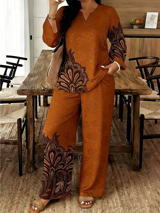 Women's Elegant Printed Lounge Set