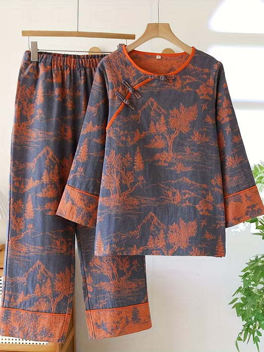 Women’s Floral Printed Casual Set