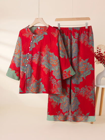 Women’s Floral Printed Casual Set