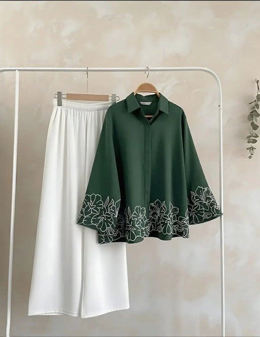 Elegant Embroidery Co-Ord Set