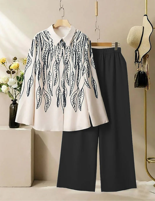 Leaf Pattern Co-Ord Set