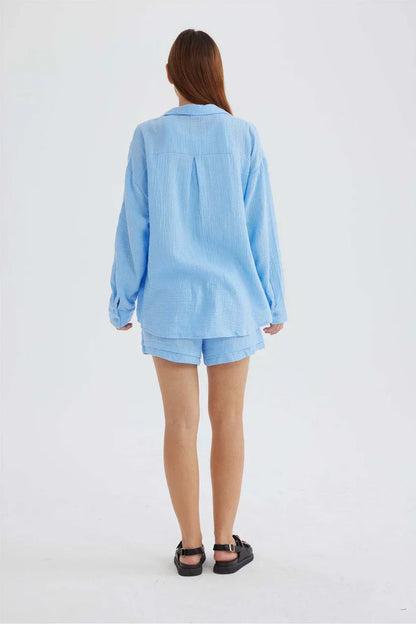 Ocean Haze – Handcrafted Cotton Set