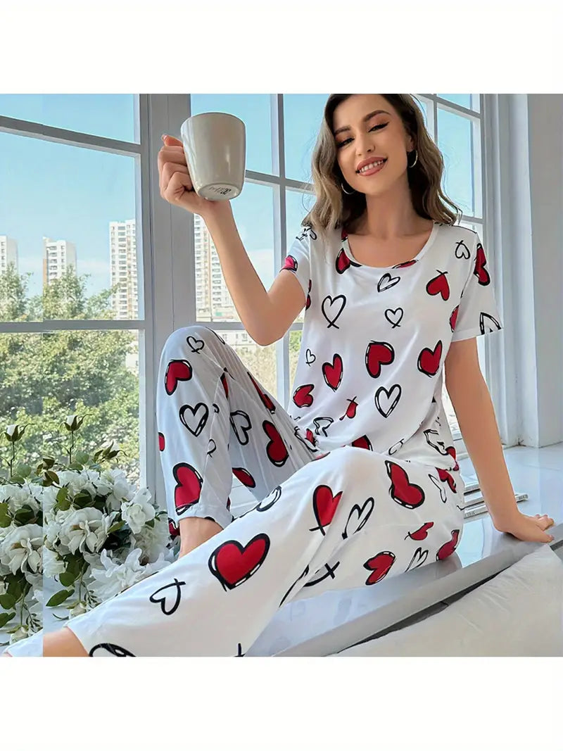 Outside Cozy Cartoon Print Home & Streetwear (Pack of 3)