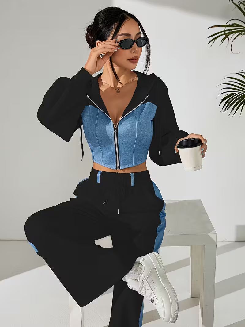 Women's Premium Contrast Outfit Set
