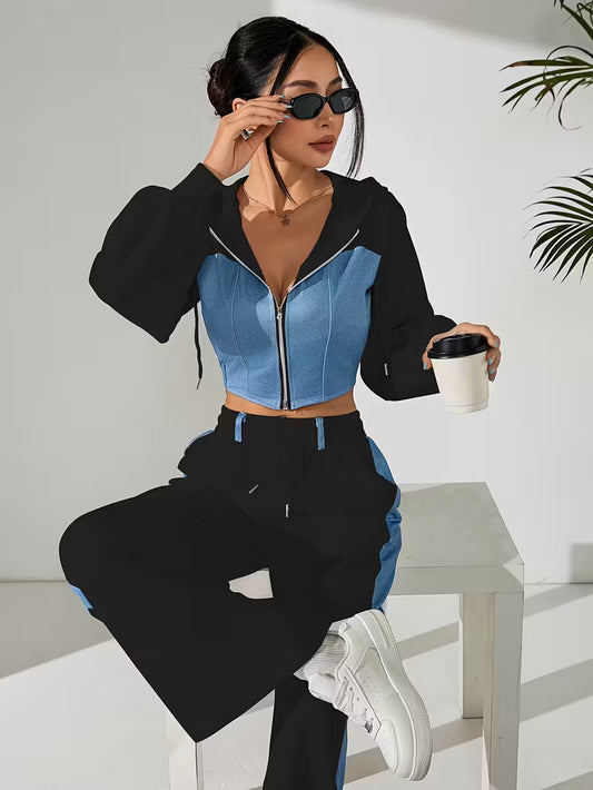 Women's Premium Contrast Outfit Set