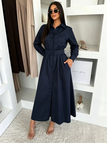 Women’s Elegant Utility Shirt Dress
