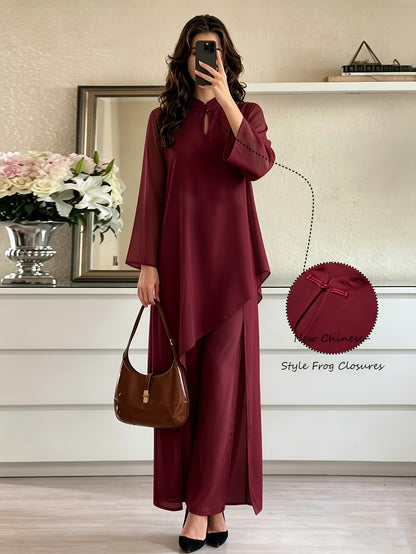 Women’s Asymmetrical Kurta Pant Set