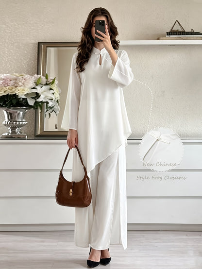 Women’s Asymmetrical Kurta Pant Set