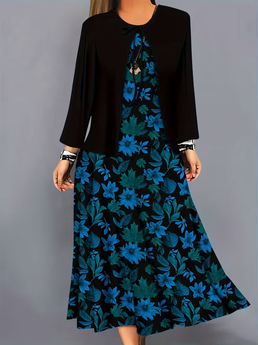 Women’s Floral Layered Dress Set