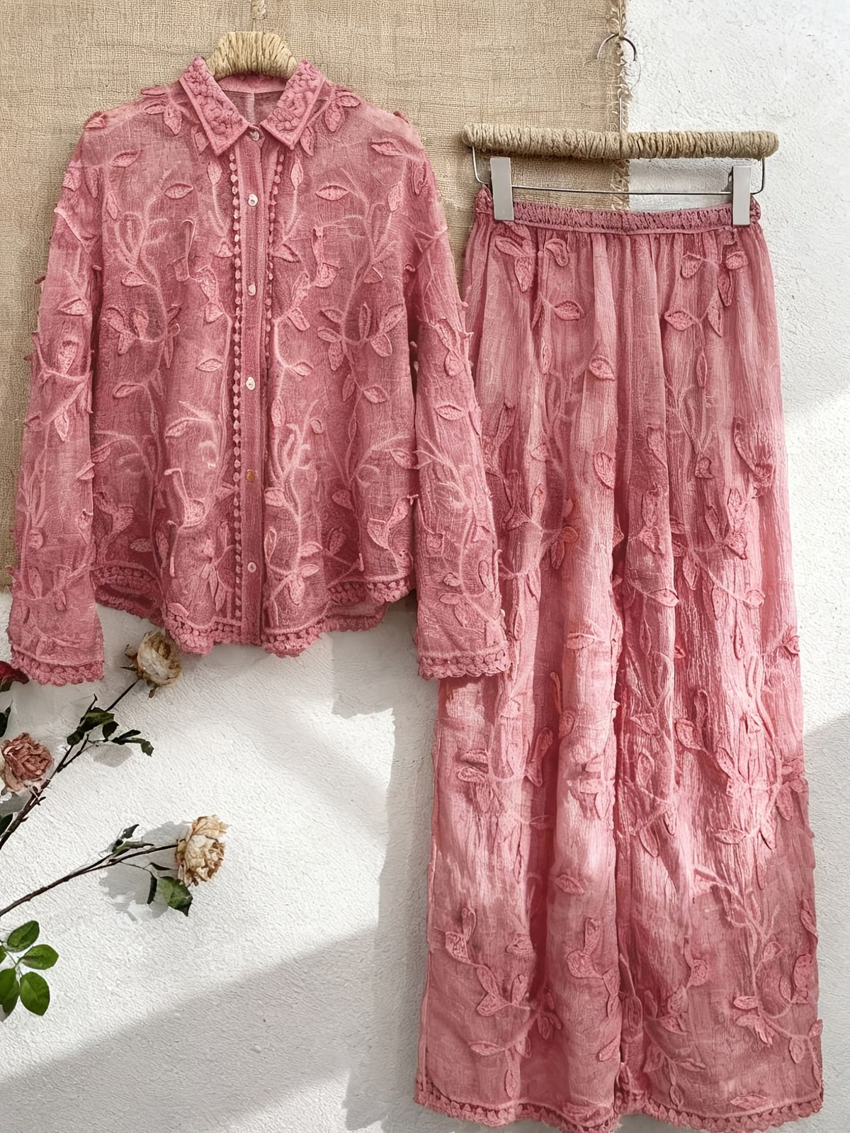 Women’s Floral Printed Shirt Pant Set