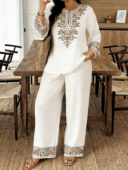 Women’s Elegant Embroidered Kurta Pant Set