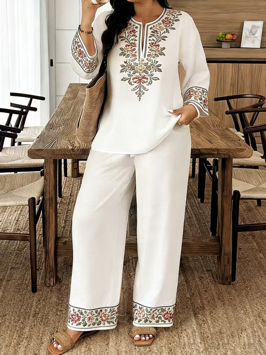 Women’s Elegant Embroidered Kurta Pant Set