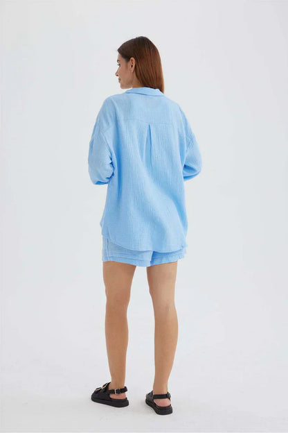 Ocean Haze – Handcrafted Cotton Set
