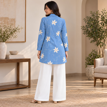Women’s Floral Printed Shirt & Pants Set