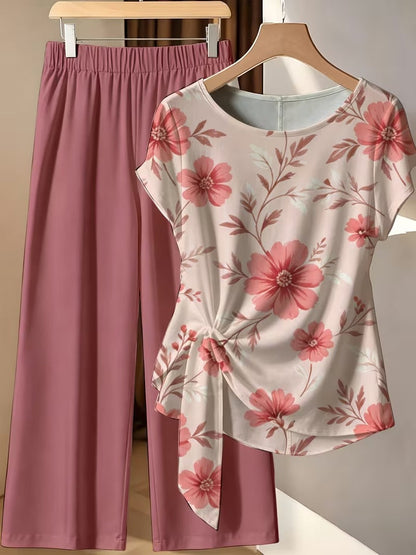 BowBelle Printed Two-Piece Set