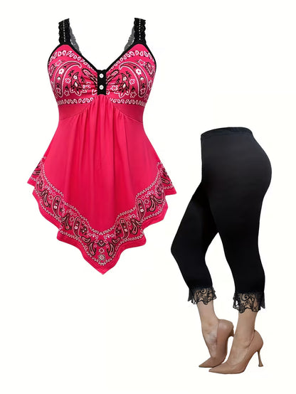 Women’s Lace Tunic & Pants Set