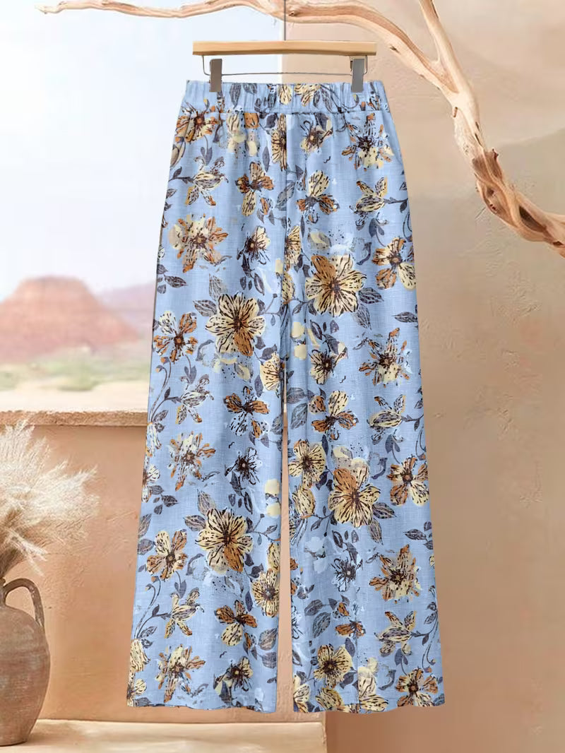 Women’s Relaxed Tunic & Printed Pants Set
