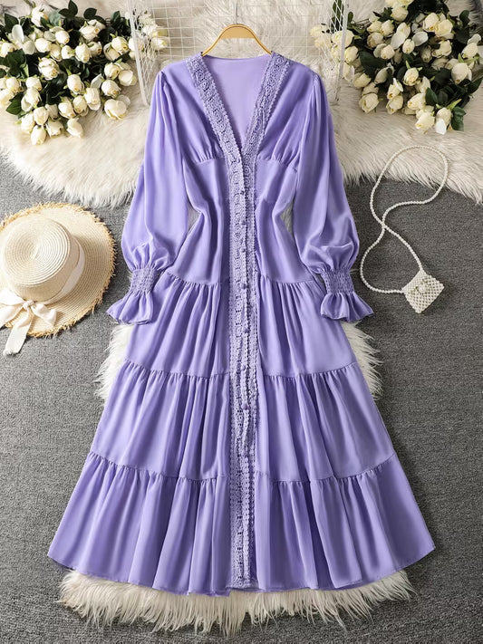 Women's Premium Lace Maxi Dress