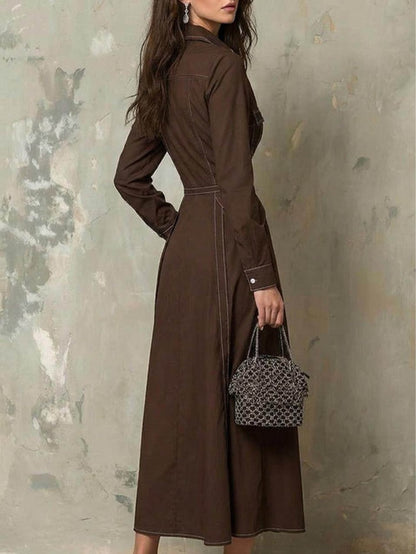Women’s Elegant Utility Shirt Dress