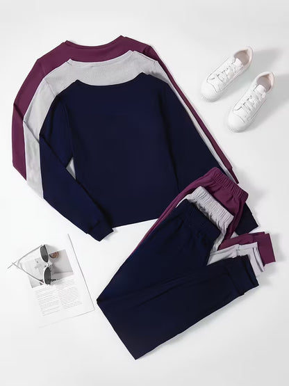 Women's Premium 3-Piece Casual Lounge Set (Pack of 3)