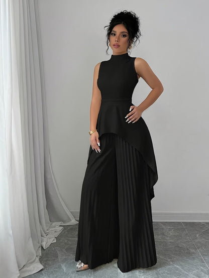 Urban Grace Pleated Pants Ensemble