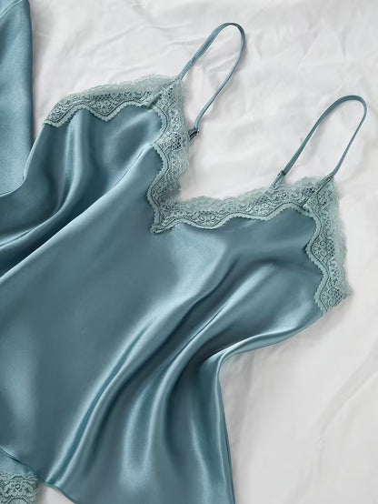Women's Luxe Satin 3-Piece Sleepwear Set