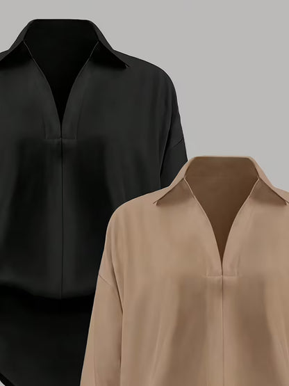 Women's Solid Shirt Pack of 2