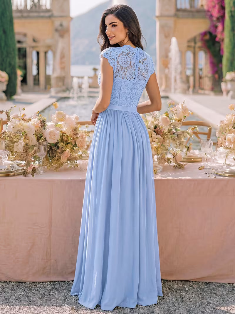 Women's Wedding Event Sequined Evening Gown