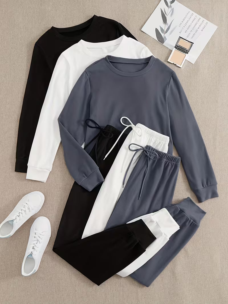 Women's Premium 3-Piece Casual Lounge Set (Pack of 3)