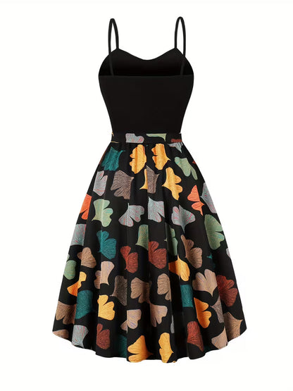 Midnight Bloom 2-Piece Midi Dress Set
