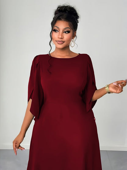 Elegant Asymmetrical Flare Dress