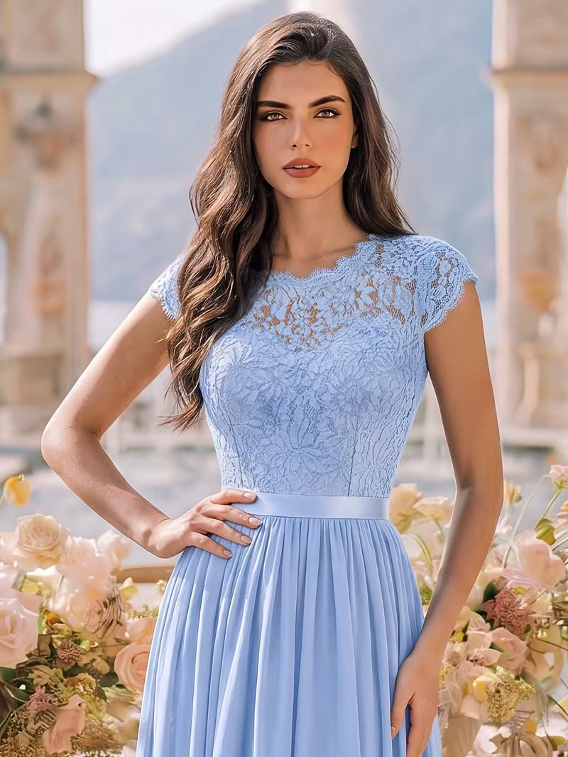 Women's Wedding Event Sequined Evening Gown