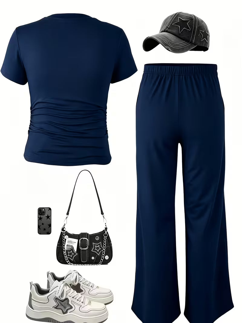Women's Premium Contrast Outfit Set