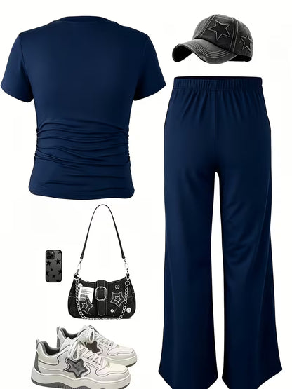Women's Premium Contrast Outfit Set