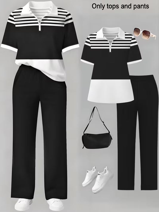 Women's Premium Contrast Outfit Set