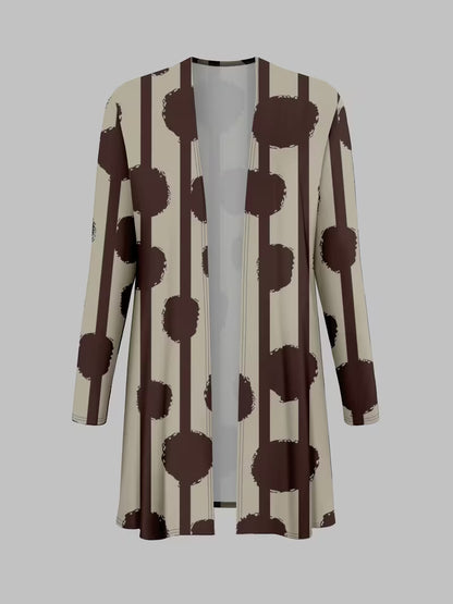 Women's 3-Piece Printed Co-Ord Set | Cardigan, Tank Top & Wide-Leg Pants