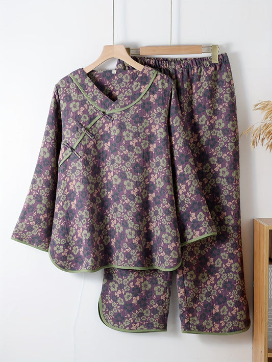 Women’s Floral Printed Casual Set