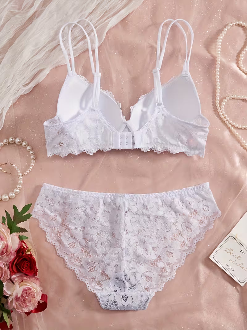 Pack of 6 Women's Bra & Panty Set – Soft Comfortable Everyday Lingerie Combo