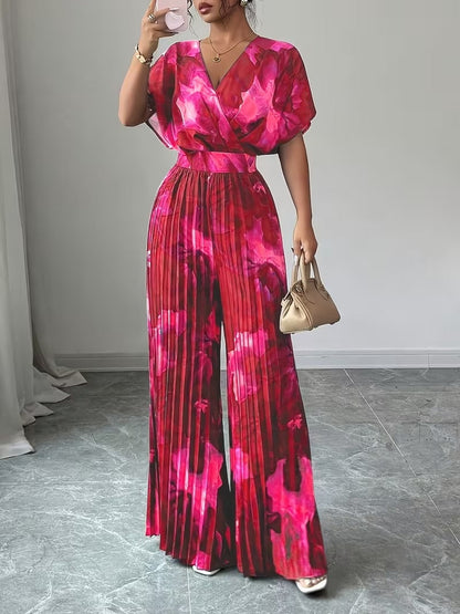 Scarlet Grace Pleated Jumpsuit