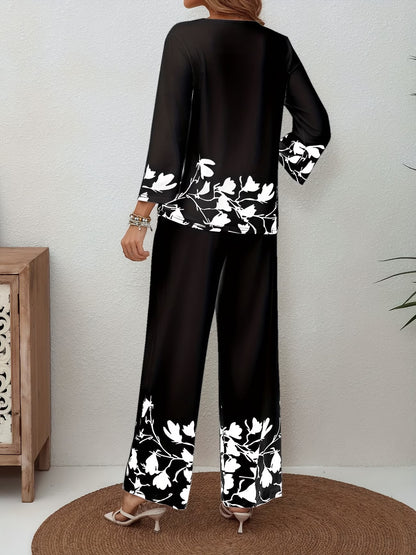 Women's Printed Relaxed Fit Outfit Set