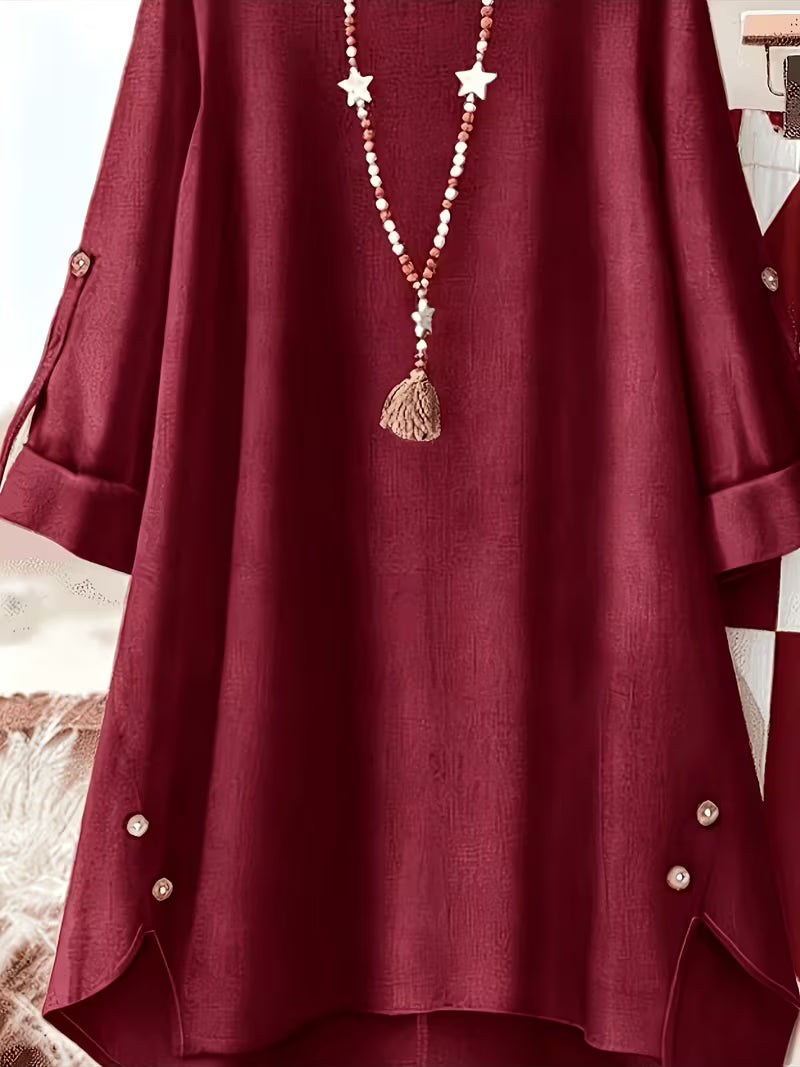 Women’s Relaxed Tunic & Printed Pants Set