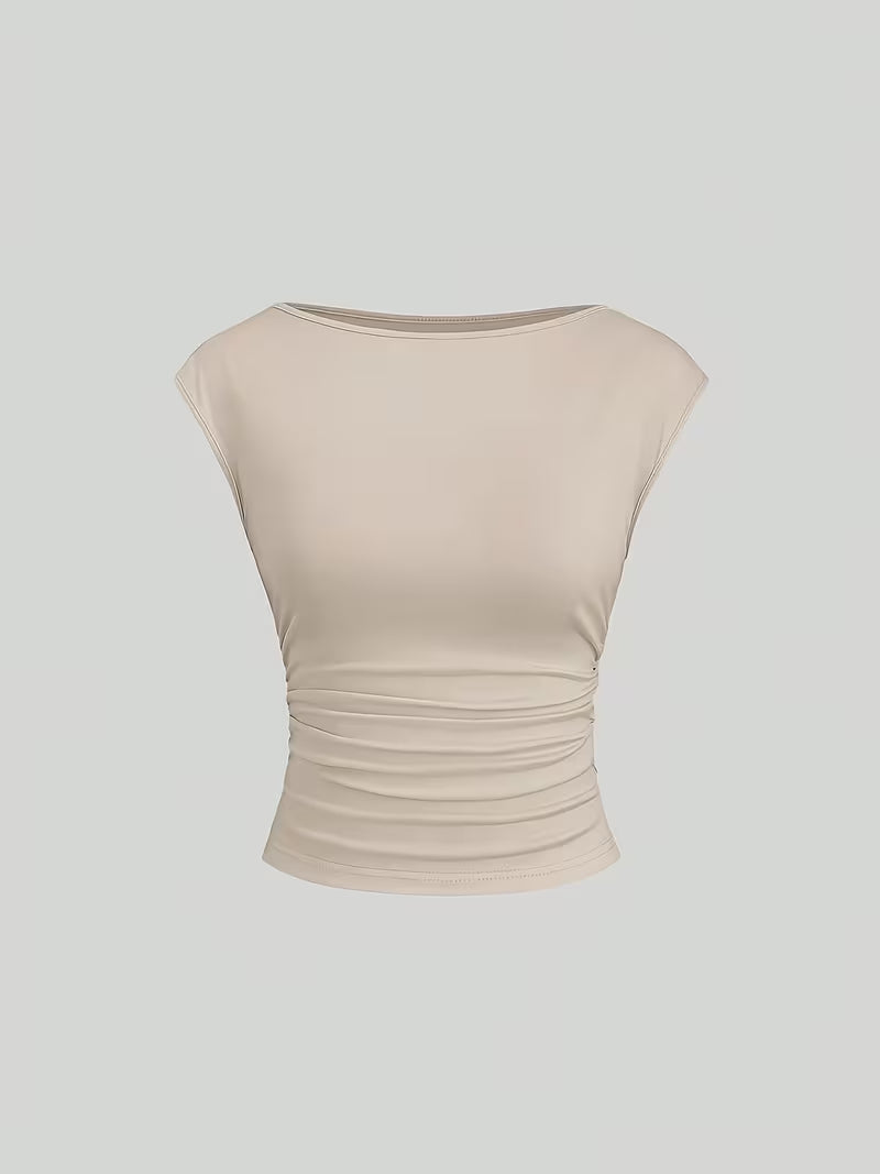3-Pack of Seamless Stretchable Crop Tops – Soft & Foldable