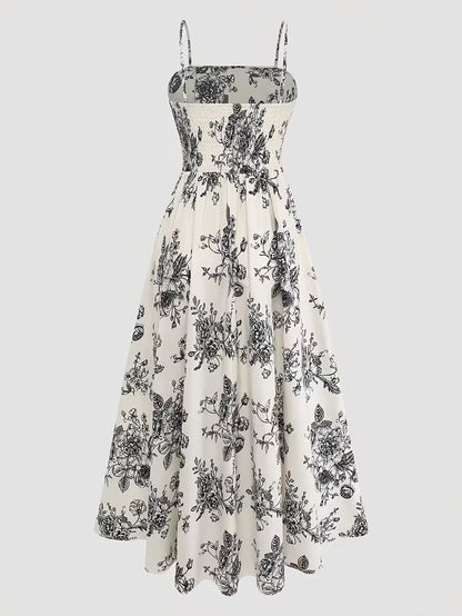 Women's New Summer Fashion Printed 2pcs Dress Set